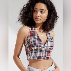 urban outfitters Chloe Patchwork Halter Top Size M